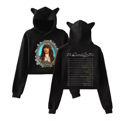 Ella Langley 2026 The Dandelion Tour Merch Pullover Female Cat Ears Hoodie Long Sleeve Women's Cloth