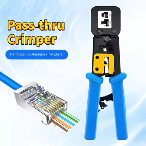 Crimping Pass Through RJ45 6P 8P Cat5 Cat5e Cat6 Pliers Crimp Net Work Tool Multifunction Crimper En