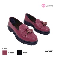 DALLEYA COLLECTION - Adrian Sepatu Docmart Wanita Loafers Wanita Korean Style