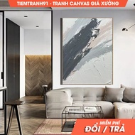 Wall painting, Original Gray 3D Texture Abstract Art Painting Beige Art Textured Painting White Mini