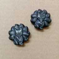 Silver Obsidian 9 Tail Fox Pendant 银曜石9尾狐吊坠