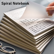 Wholesale Grid Line A5 B5 Spiral Notebooks Steno Muji Style School Supplies Aesthetic College High School Journal Notepad Matte Vertical Coil Spring Notebook A5 B5