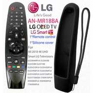 An MR18BA Remote Control Replace All LG 2018 4K UHD Smart TV Remote Control (with Black Remote Control Cover) No Voice, Pointer Function, Compatible with LG TV OLED65W8PUA OLED77W8PUA OLED43W8PUA OLED49