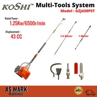 KOSHI Mesin Sawit Garden Multi-Tools System GZJ430PST ( Mesin Sabit Sawit, Chain Saw/ Pole Saw)
