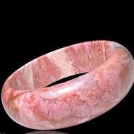 薔薇輝石 手鐲 全粉玉化 老礦原礦 內徑 59mm 玫瑰石 手環 桃花玉