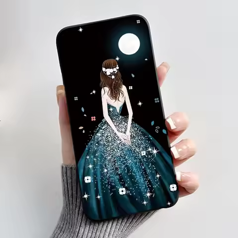 Printed Phone Case For Nokia 105 2017/Nokia 105 2018/Nokia 105 2019 Soft Silicone Black Shell Cover 