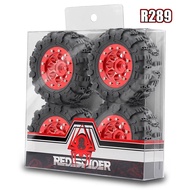 4PCS 65mm RC Tires Wheel 7mm Hex Hub for 1/24 HobbyPlus Jimny Land Rover UDIRC UCX24