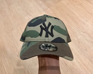 Topi New Era 9Forty New York Yankees Woodland Camo Black 100% Original