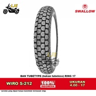 Ban Motor Japstyle 4.00-17 (ring 17) Swallow Wiro SB-212 (hanya ban motor tidak termasuk velg)