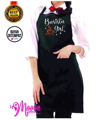 CELEMEK/APRON/RESTORAN/KOKI/MASAK/ CELEMEK MOTIF BARISTA/ CAFE/ COFFE/ BARISTA COFFEE MOTIF TERBARU
