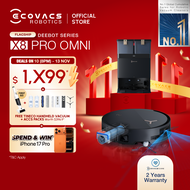 [NO.1 FLAGSHIP] ECOVACS DEEBOT X8 PRO OMNI FLOOR WASHING ROBOT VACUUM | 18000PA | OZMO ROLLER™ MOP |