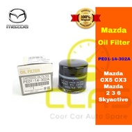 Mazda Oil Filter  - Mazda CX5 CX3 MAZDA 2 3 6 Skyactive - PE01-14-302A / B6Y1-14-302