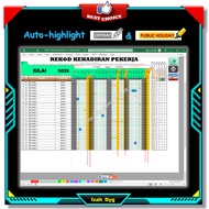 Automated Employee Attendance Record | Rekod Kehadiran Pekerja | Employee Attendance Tracking System