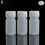 SUYO 100pcs Sample Bottles, 10ml Empty Small Plastic Bottles, Small Bottles for Liquids Small Mouth Travel Reagent Bottle Reagent
