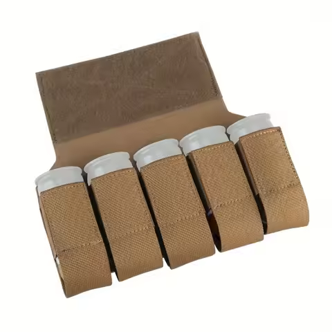 Tactical 40MM 5 Banger Hanger Military M203 M79 M433 Smoke Grenade Holder Sub Abdominal Belly Pouch