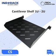 INDORACK Cantilever Shelf 1U / 2U Wallmount Server Shelf