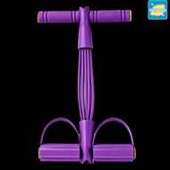 NIUYO 2PCS Pedal Resistance Band, 4 Tube 6 Tube Resistance Band Trainer, Flexible T Handle Dual Foot