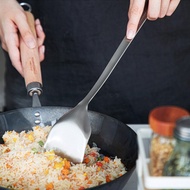 日本霜山 304不鏽鋼一體成形鍋鏟/煎匙-34cm