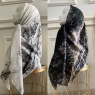Em3 Scarf, WHOLESALE SQUARE HIJAB VOAL BEST SELLING MOTIF black root LASERCUT