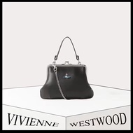 new แท้ วิเวียน กระเป๋า Vivienne Westwood bag พังค์ ถุงเกี๊ยว กระเป๋าถือ ถุงหนัง กระเป๋าโซ่โลหะ กระเ