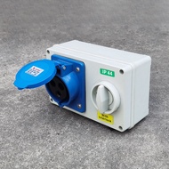 เต้ารับตัวเมียพร้อมสวิตซ์ 2 สาย 3 ขา 32A รุ่น P1-123Z SUMO โครงสร้างทั้งหมดผลิตจากเอ็นจิเนียริ่ง พลา