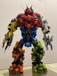 【聽海】兼容樂高 英雄工廠 生化戰士 moc-合體神兵