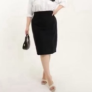 JUMBO SPAN SKIRT 7/8 FORMAL BLACK ONLYWanita