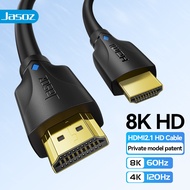 Jasoz 8K HDMI 2.1 Cable 8K/60Hz 4K/120Hz 2K/144Hz for PS5 Splitter Switch TV HDMI Audio Video Cable