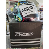 TOPI KELEDAR BUDAK KID HELMET WITH VISOR TINTED GRAYFOSH G6