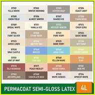✼ ◧ ♟ Boysen Permacoat (4L) - Semi-Gloss Latex Paints for Cement