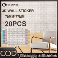 20pcs Big size Wallpaper 70x77cm Waterproof Adhesive XPE Foam Wall Sticker 3D Decoration