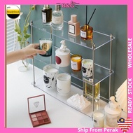 Ins Acrylic Perfume Fragrance Rack Shelves Cosmatic Display Stand Glasses Decoration Bathroom 亚克力透明桌