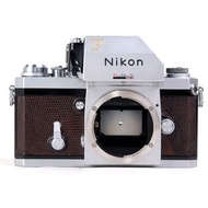 【美品】NIKON/尼康 大F +FTn 測光取景器 銀色機身棕色蜥蜴皮 #jp22127