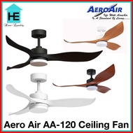 [FREE INSTALLATION*] Aero Air AA-120 42/52 inch DC Ceiling Fan with Tri-Color LED
