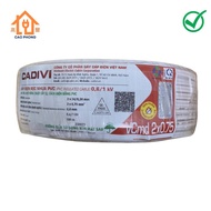 Dây điện đôi Cadivi VCmd 2x0.5 | 2x0.75 | 2x1.0 | 2x1.5 | 2x2.5 nhựa PVC 1 cuộn 100m cách điện tốt đ