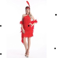 1920s Flapper Girl Costume Outfit Charleston Gangster Gatsby