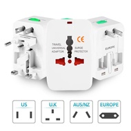 Universal International Plug Adapter 2 USB Port Option Travel AC Power Phone Charger Adapter AU US UK EU Converter *SG*