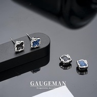 GAUGEMAN Men's Stud Earrings & Clip Earrings, Irregular Drip Oil Magnetic Clip On Earrings, No Pierc