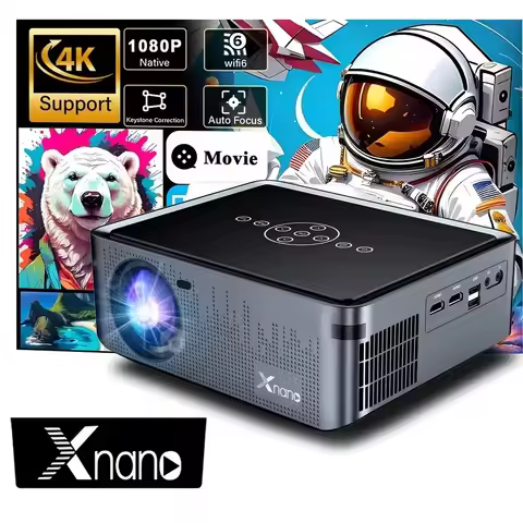 XNANO X1PRO Home Theater Projector 1080P Native Resolution Auto Focus 8K Support WiFi & Wireless 5.0