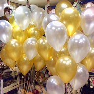 30pcs 10inch 1.5g Pearl Gold White Blue Latex Balloons Adult Kids Birthday Party Christmas Decor Wed