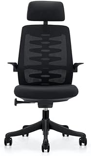 UMD 812 Ergonomic Chair With Foldable Armrest Full Black