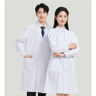 Lab Coat Doctor Coat White Coat Long Sleeve Workwear Pharmacy Beauty Medical Student Laboratory Doct