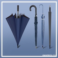 【In Stock】Golf Umbrella Straight Rod Automatic Setting Long Handle Umbrella plus-Sized Double Wind R