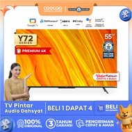 [Google TV]COOCAA TV 55 inch Y72 - Smart TV - 4K - UHD - Netflix/Youtube - Google Assistant - Dolby 