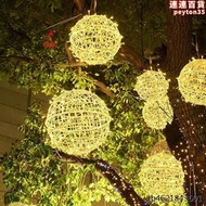 圓球燈綵燈閃燈燈串led藤球燈滿天星戶外防水亮化佈置樹燈裝飾燈