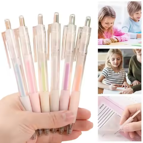 6Pcs Glue Pen Fine Tip Double-sided Adhesive Precise Control Scrapbooking Decor Dot Glue Pen Stick S
