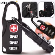 Durable Zinc Alloy Padlock Mini Size 2.1*5.7cm, Corrosion-Resistant Combination Lock for Luggage Sto