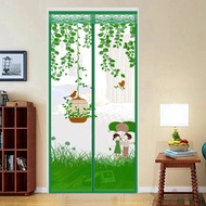 Fly Screen Magnetic Mesh Screen Door Anti-Mosquito Insect Net Curtain Door Curtain 100*210cm