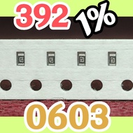 10pcs Chip resistor smd 3901 392 3K90 1% size 1608 0603 3.9K ohm 3.9kOhm 3.9 Kohm 3.9K ohm 3.9kOhm 3