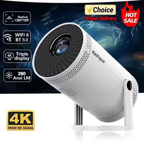 Smart Projector FY300 Pro 4K Wifi6 290ANSI Allwinner FY300 BT5.0 1080P 1280*720P Home Cinema Outdoor